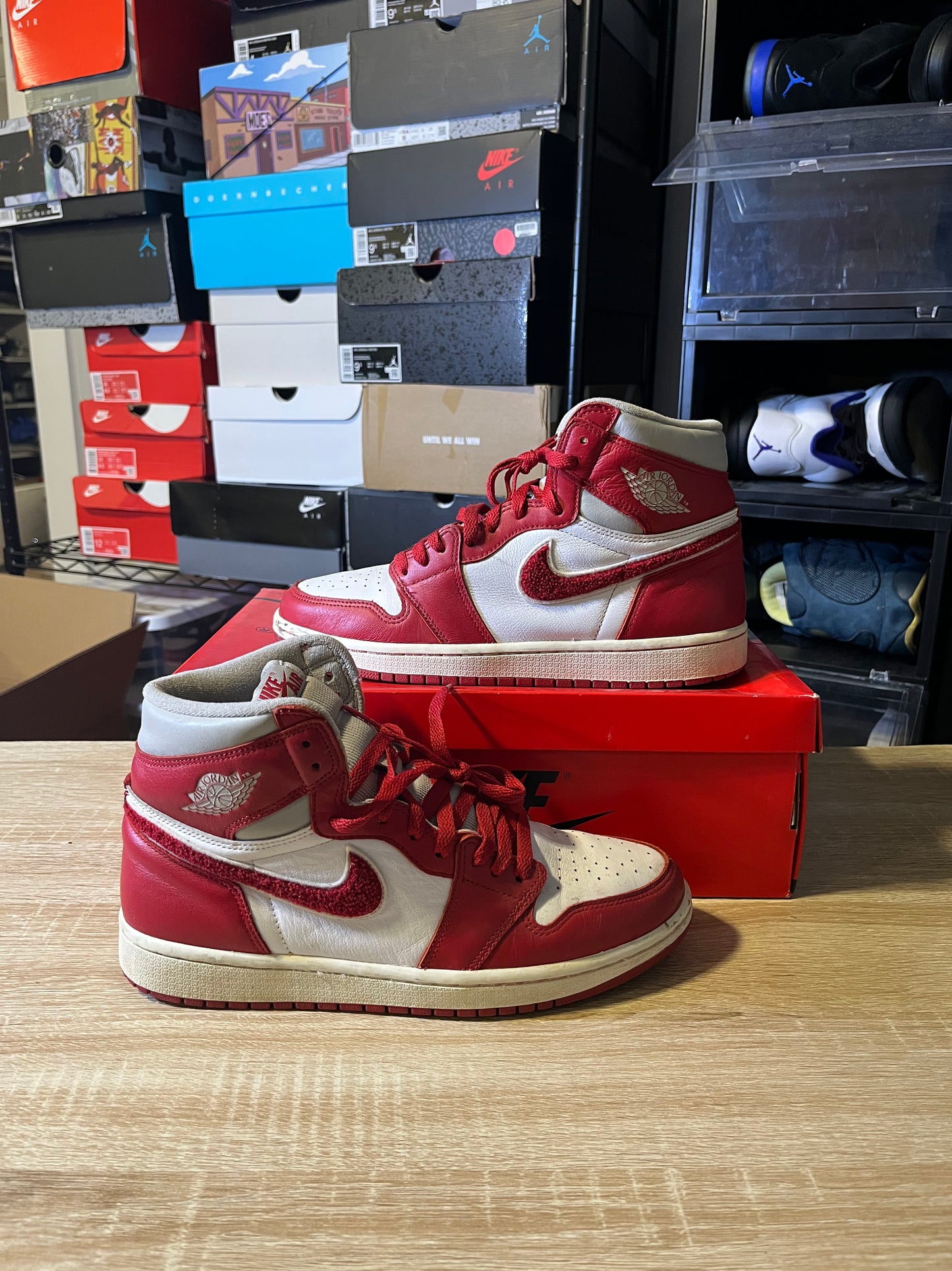 Size 10W - AJ 1 Retro Hi Varsity Red