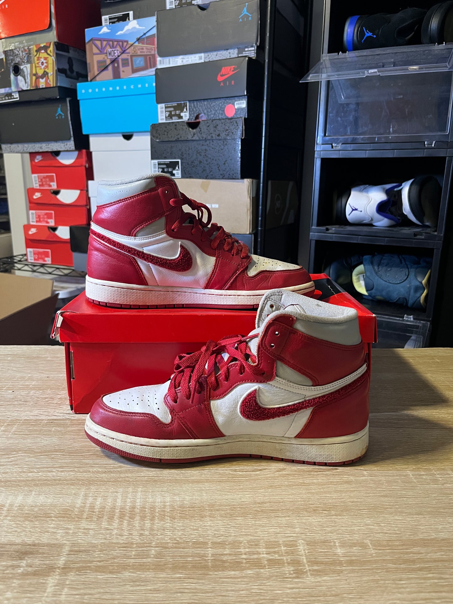 Size 10W - AJ 1 Retro Hi Varsity Red