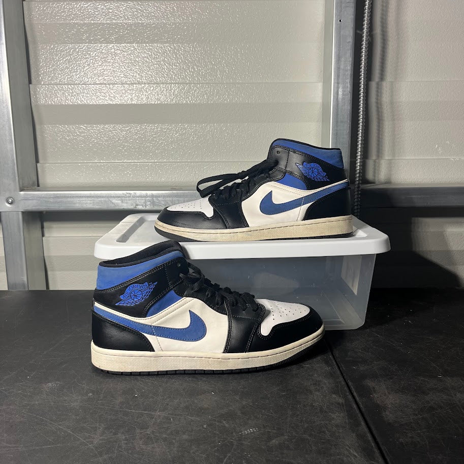 Size 10 - AJ 1 Mid Racer Blue