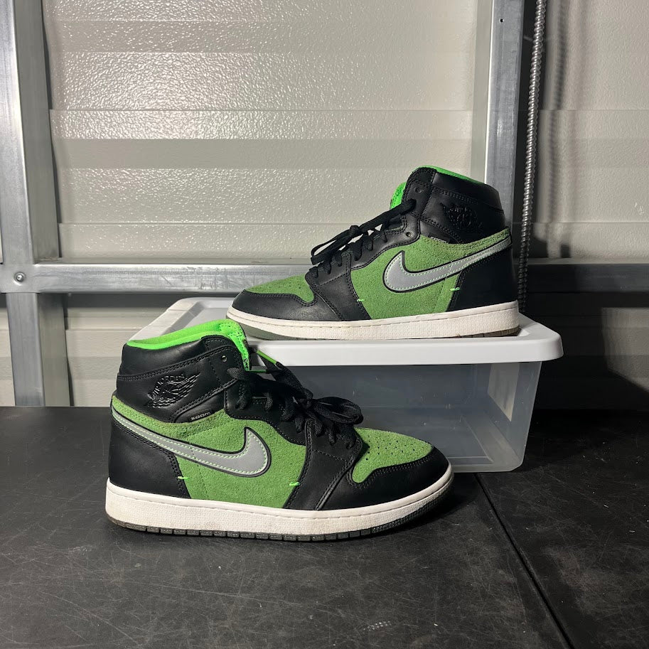 Size 10 - AJ 1 Retro High Zoom Zen Green