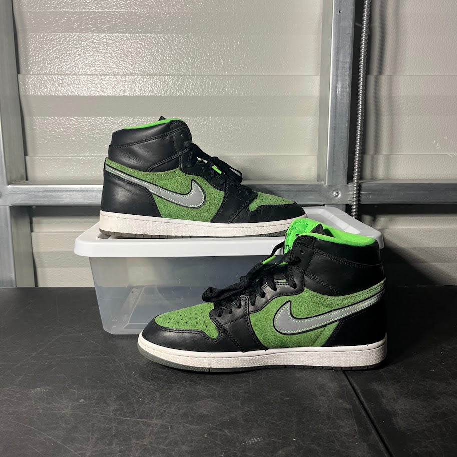 Size 10 - AJ 1 Retro High Zoom Zen Green