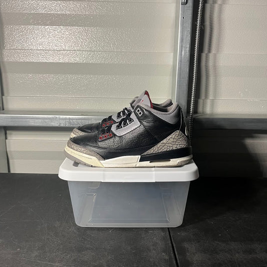 Size 7Y - AJ 3 Retro Black Cement