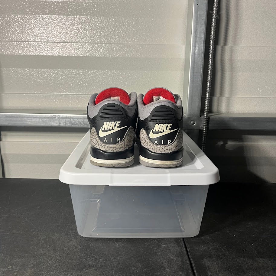 Size 7Y - AJ 3 Retro Black Cement
