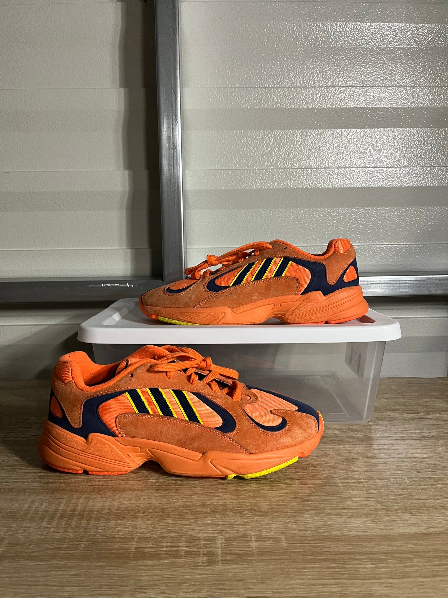 Size 11 - Adidas Yung-1 Hi-Res Orange