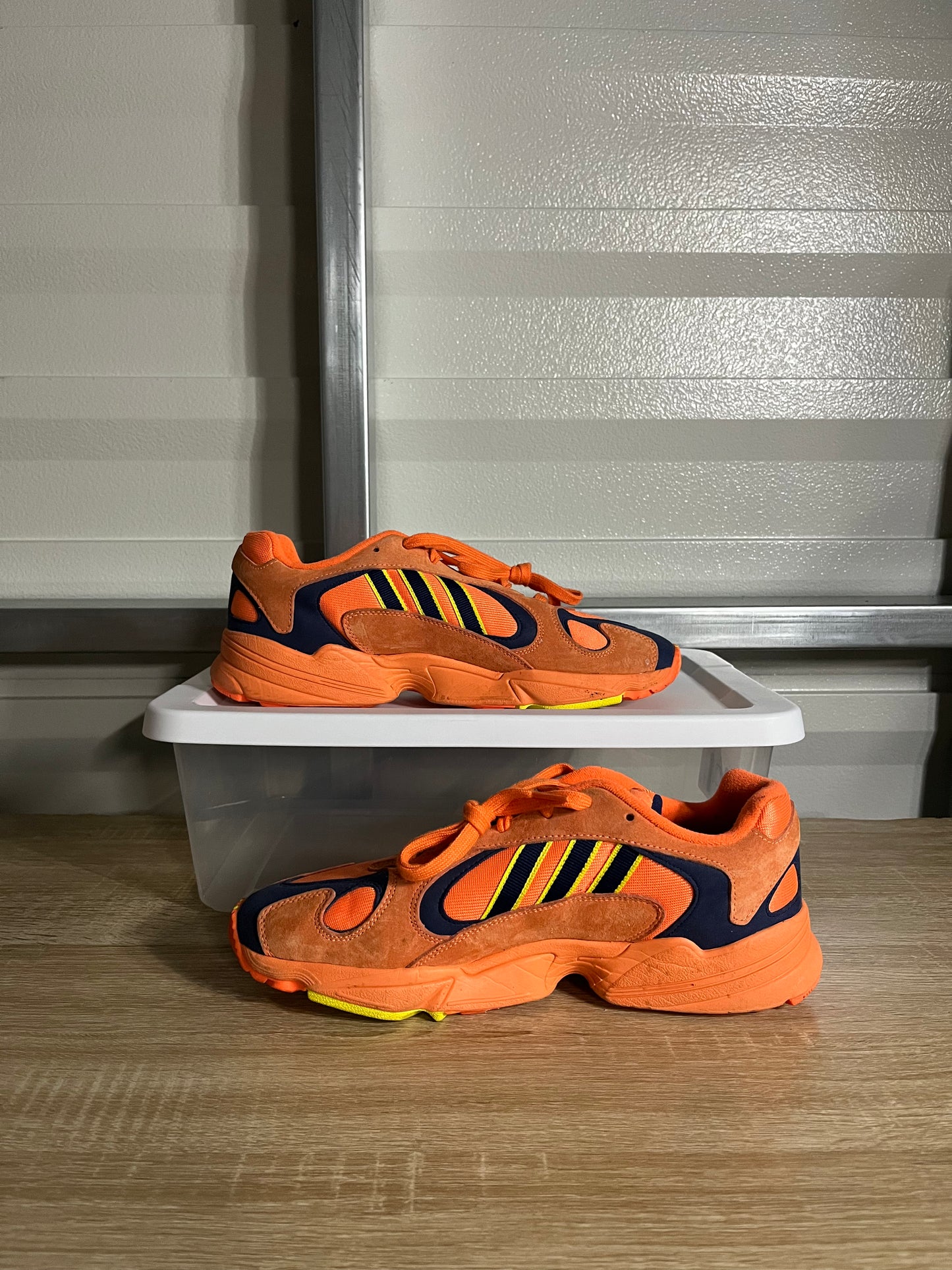 Size 11 - Adidas Yung-1 Hi-Res Orange