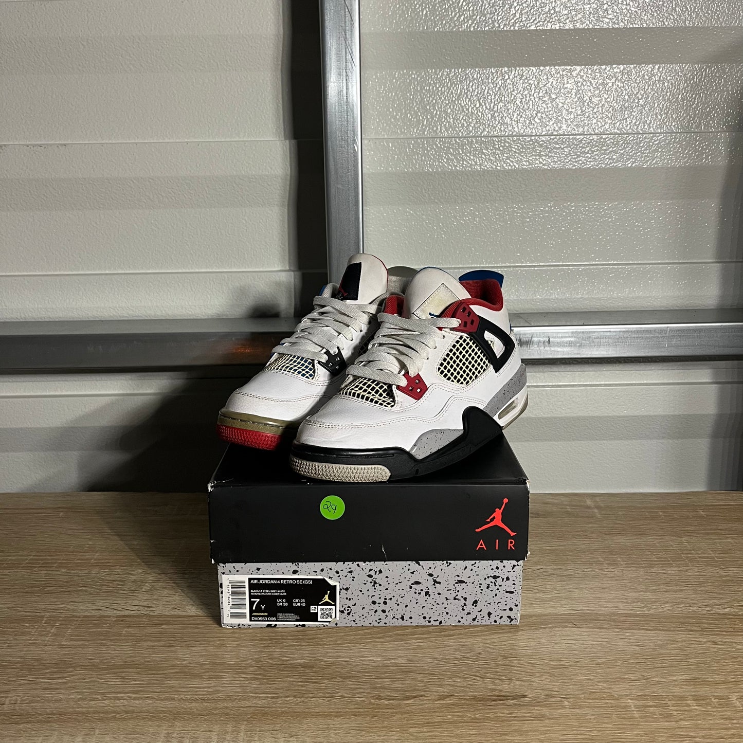 Size 7Y -  AJ 4 Retro SE What The 4