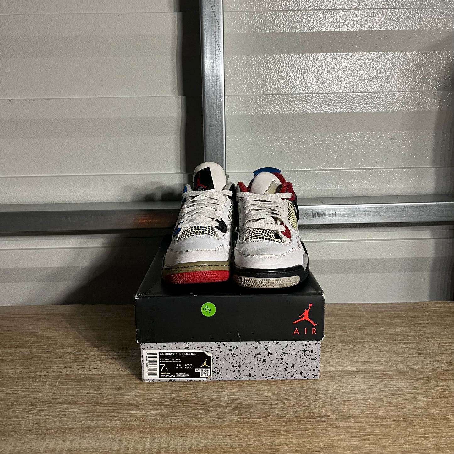 Size 7Y -  AJ 4 Retro SE What The 4