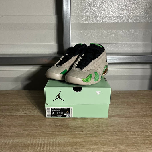 Size 8W - AJ 14 Retro Low SP x Aleali May Fortune