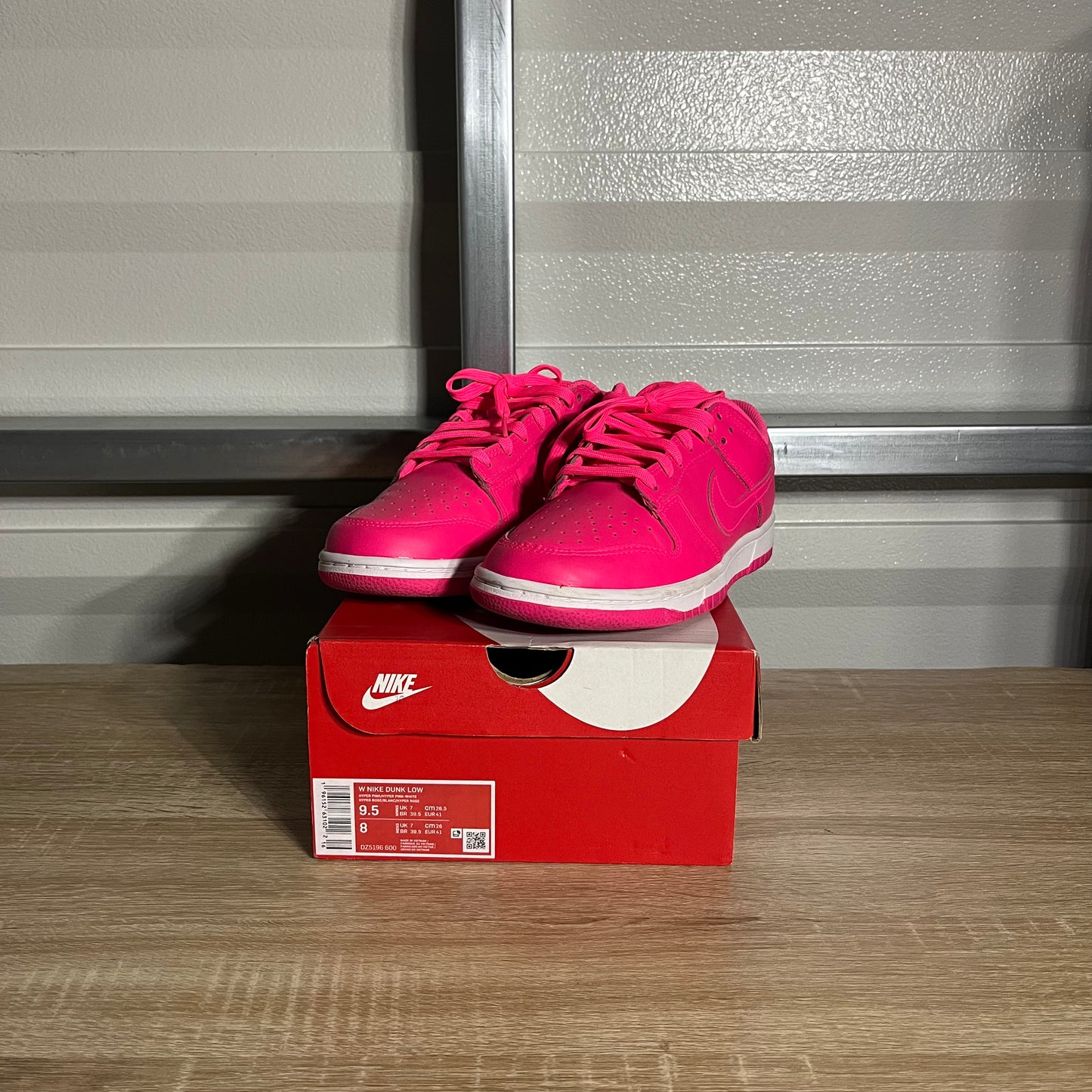 Size 9.5W - Dunk Low Hot Pink