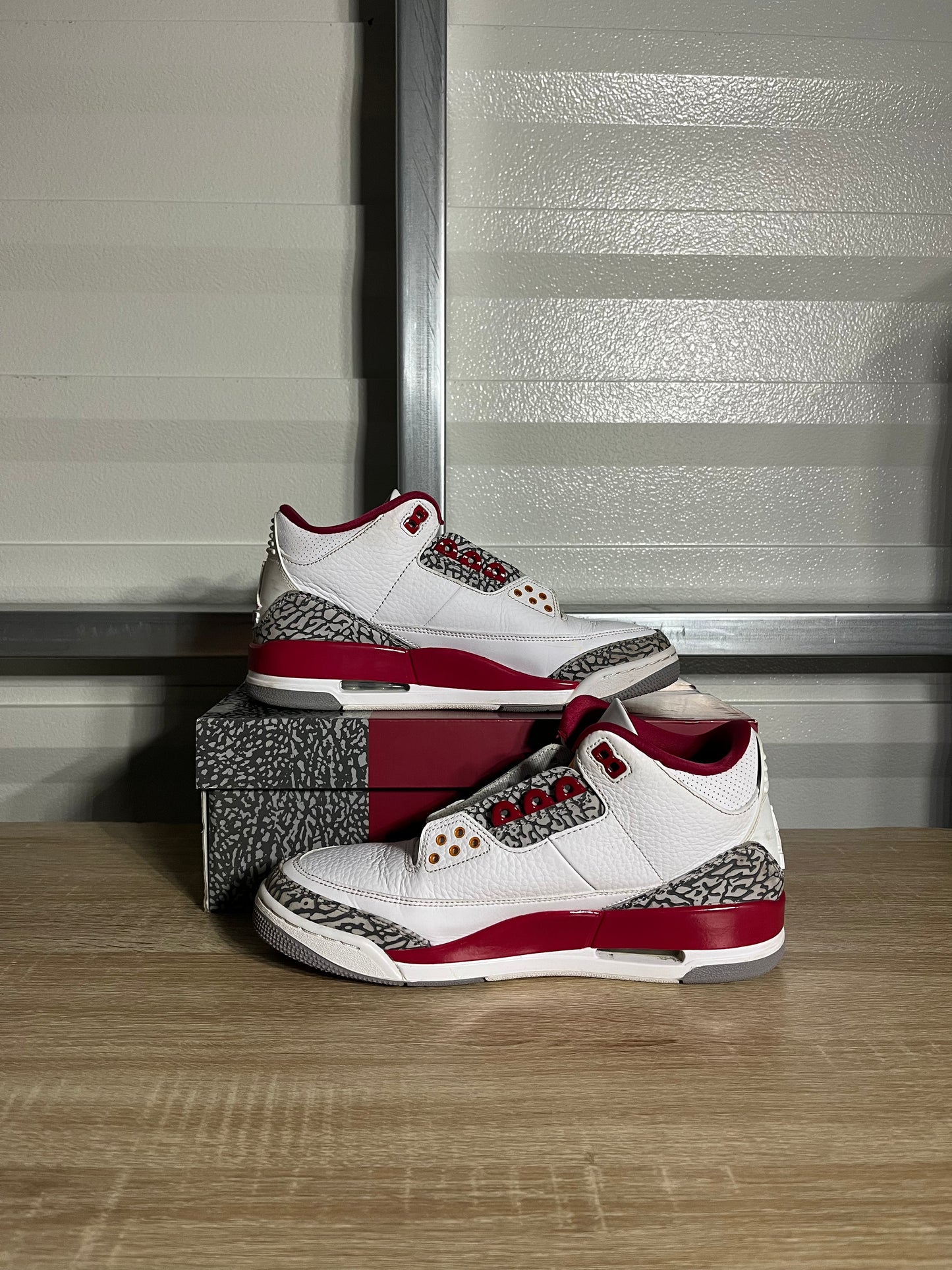 Size 9.5 - AJ 3 Retro Cardinal Red