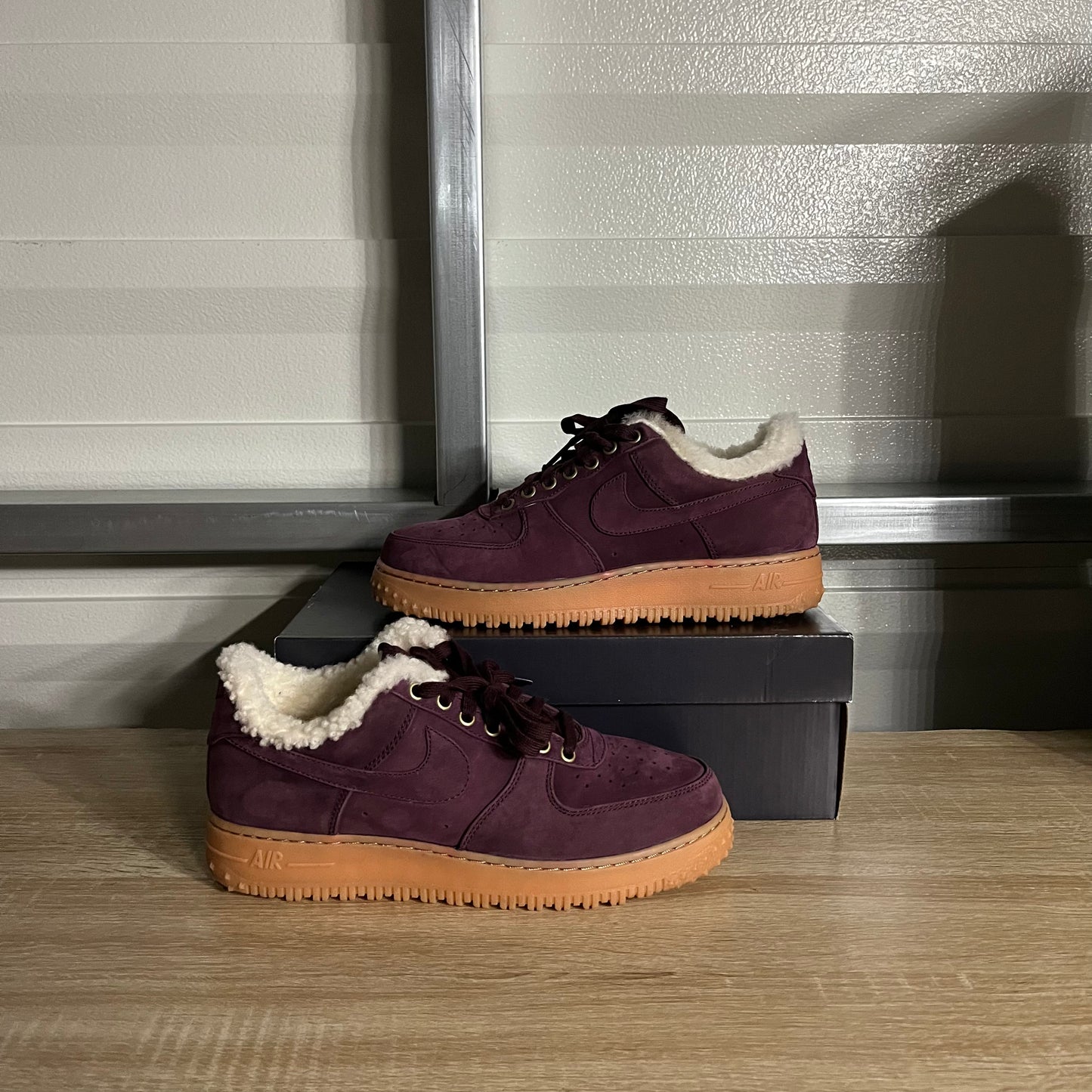 Size 9 - AF1 Premium Winter Burgundy Crush