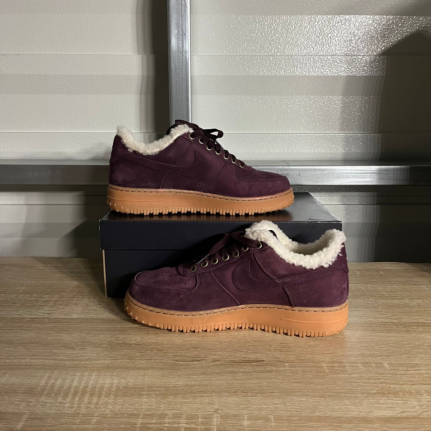 Size 9 - AF1 Premium Winter Burgundy Crush