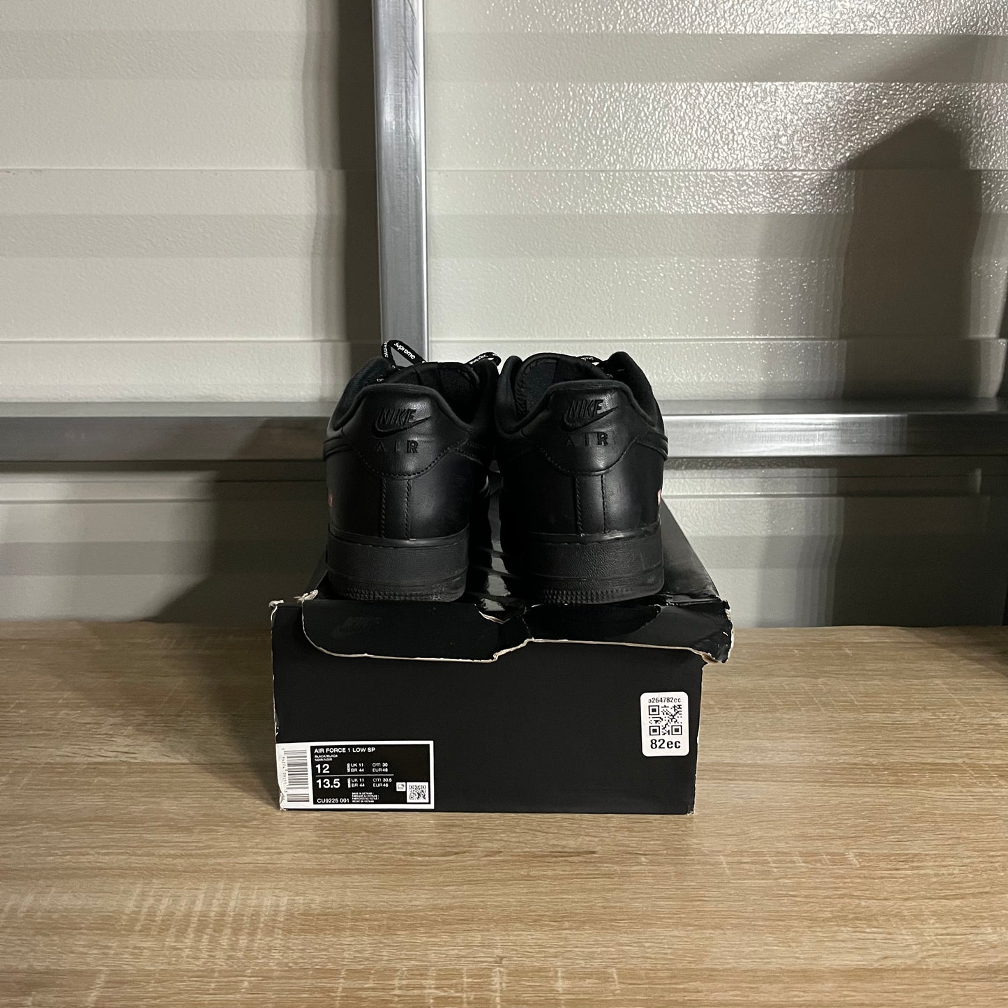 Size 12 - AF 1 Low Supreme Black