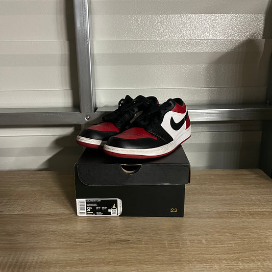Size 9.5 - AJ 1 Low Bred Toe