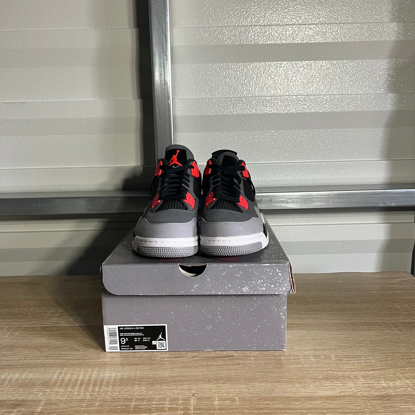 Size 9.5 -  AJ 4 Retro Infrared