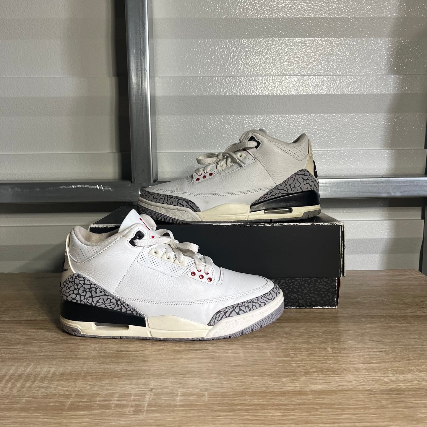 Size 8 - AJ 3 Retro White Cement Reimagined