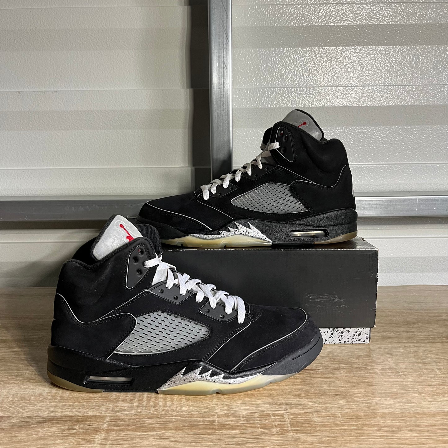 Size 12 - AJ 5 Retro OG Black Metallic Reimagined
