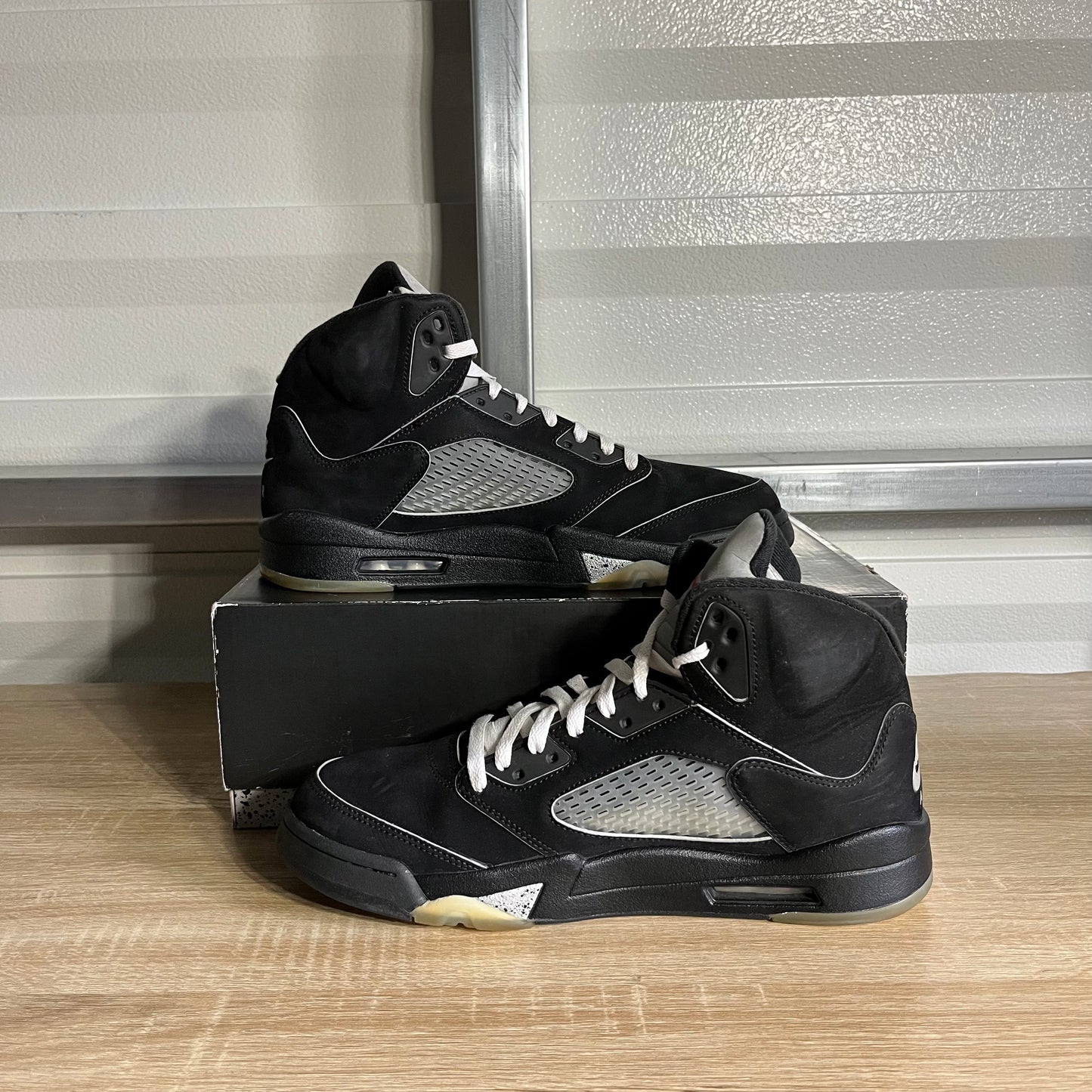 Size 12 - AJ 5 Retro OG Black Metallic Reimagined
