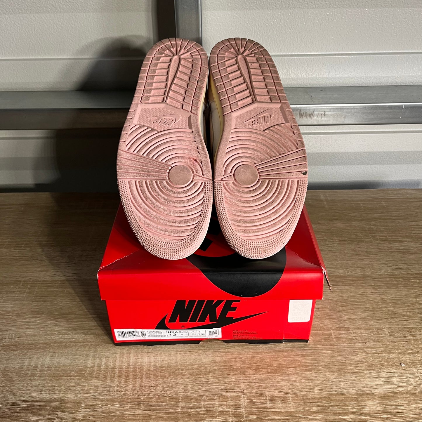 Size 12W - AJ 1 Retro High OG WMNS Washed Pink