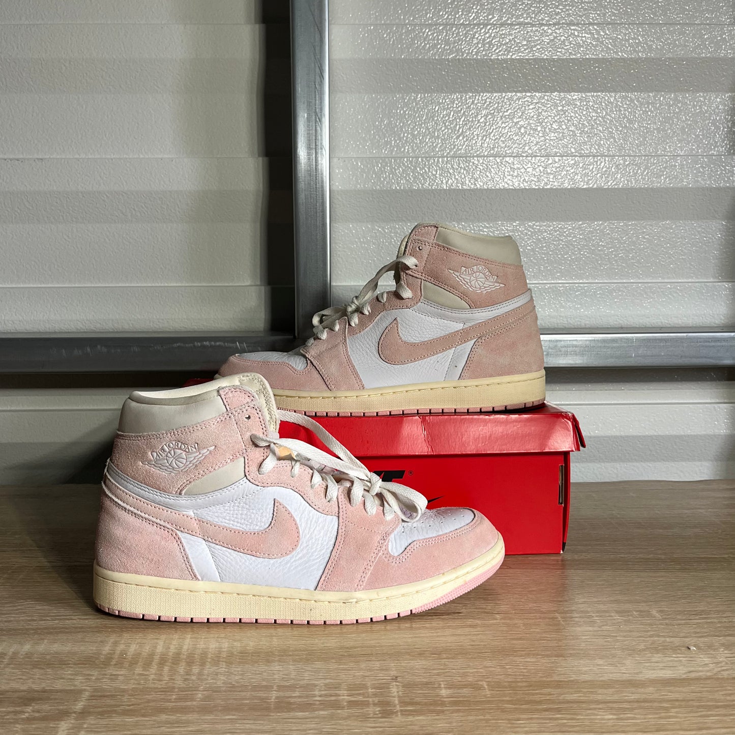 Size 12W - AJ 1 Retro High OG WMNS Washed Pink
