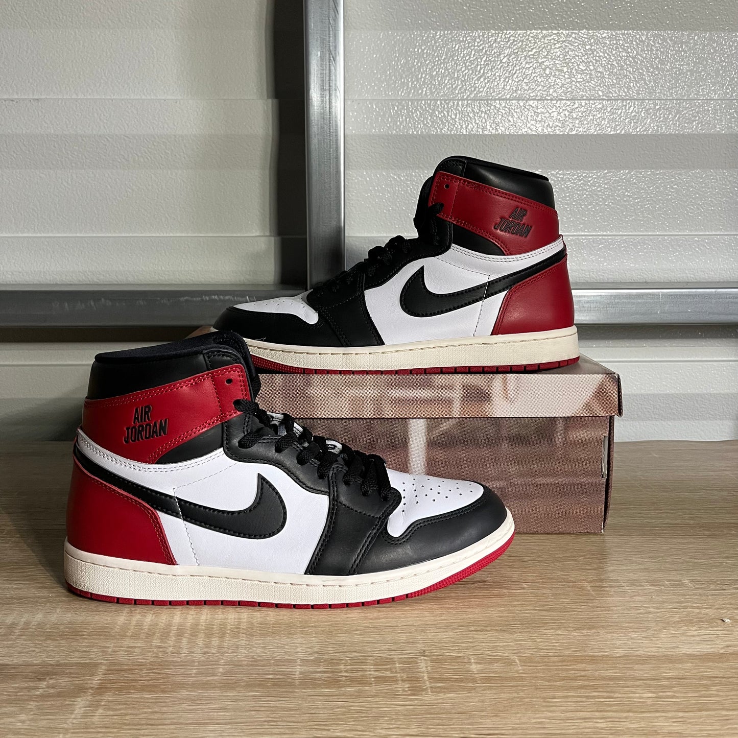 Size 11 - AJ 1 High OG Black Toe Reimagined