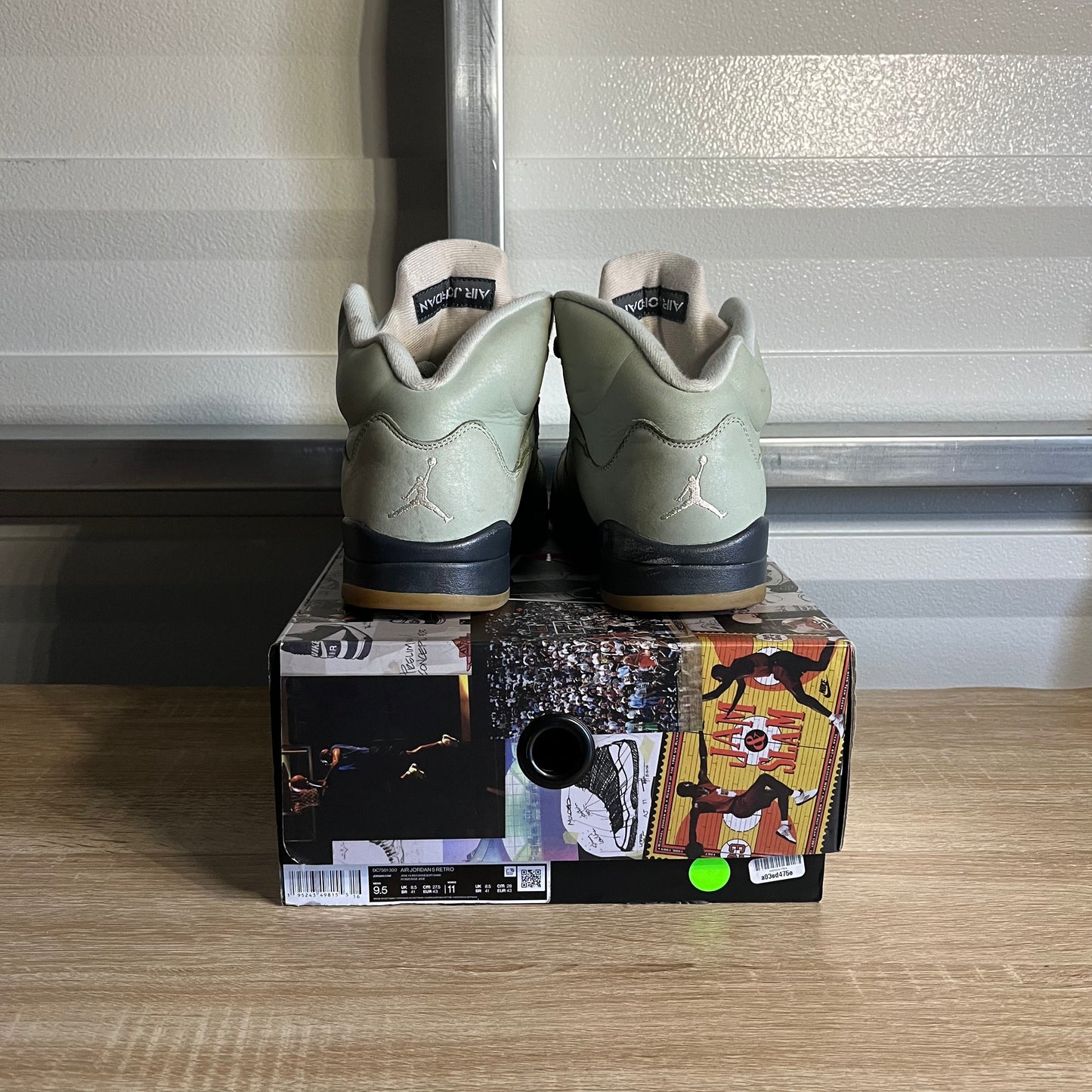 Size 9.5 - AJ 5 Retro Jade Horizon
