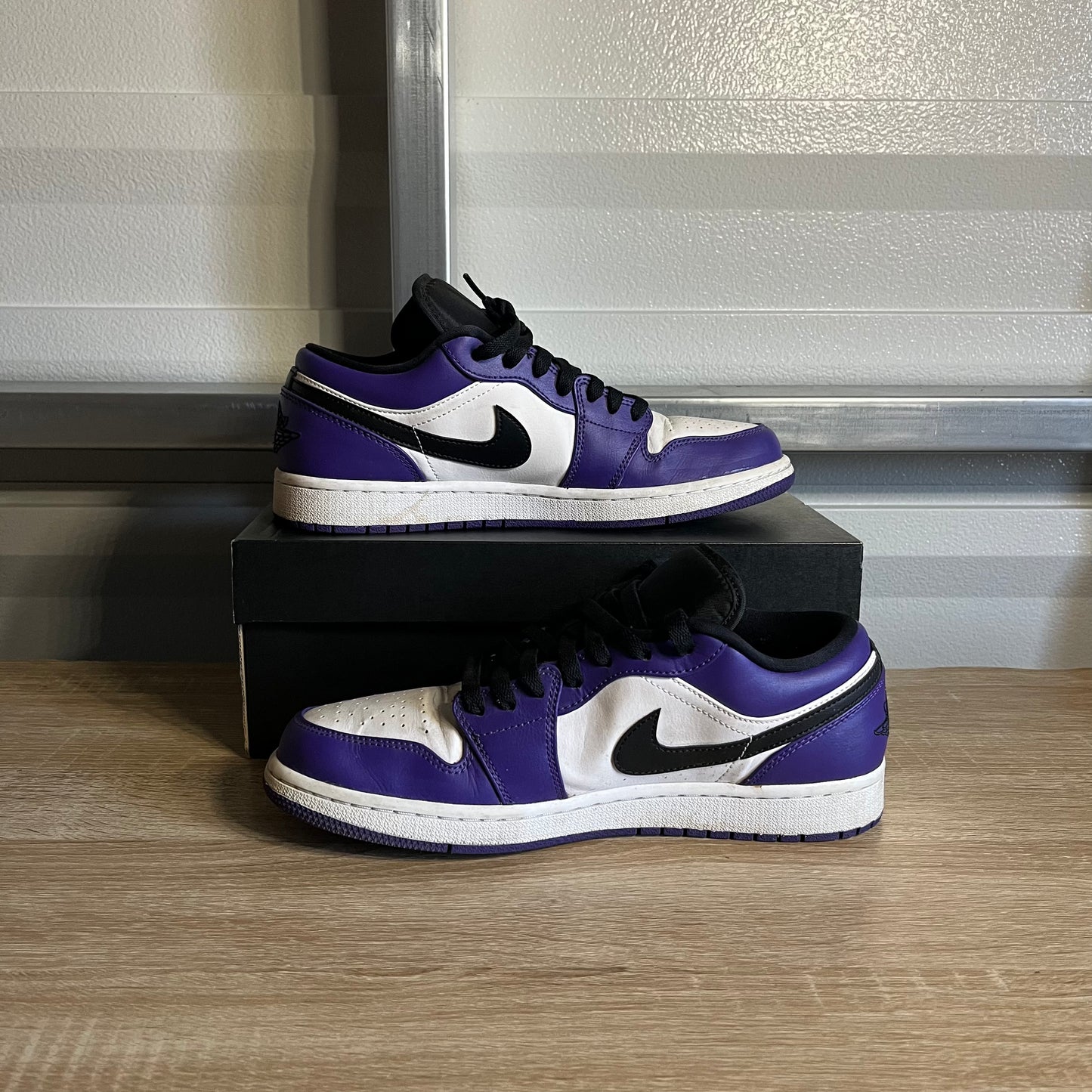 Size 9.5 - AJ 1 Low Court Purple