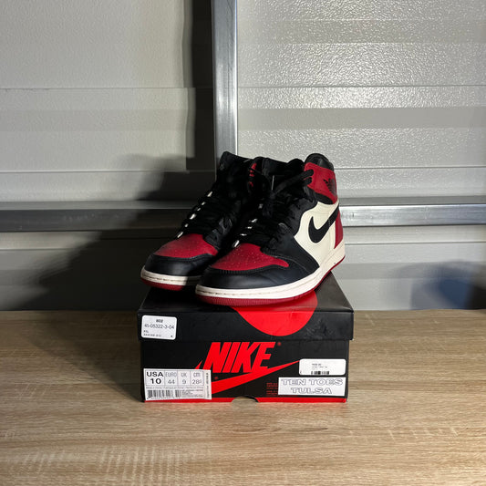 Size 10 - AJ 1 Retro High Bred Toe