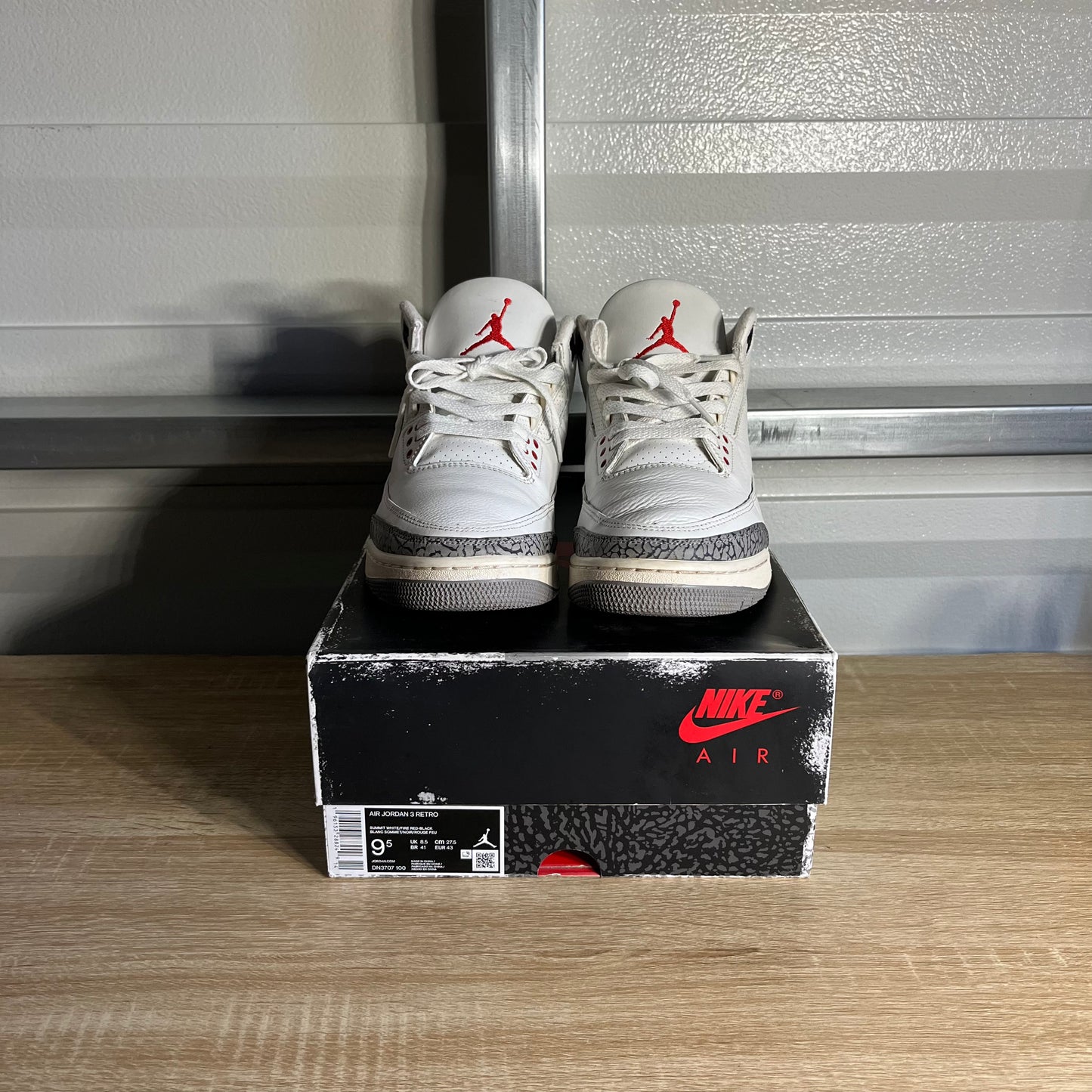 Size 9.5 - AJ 3 Retro White Cement Reimagined