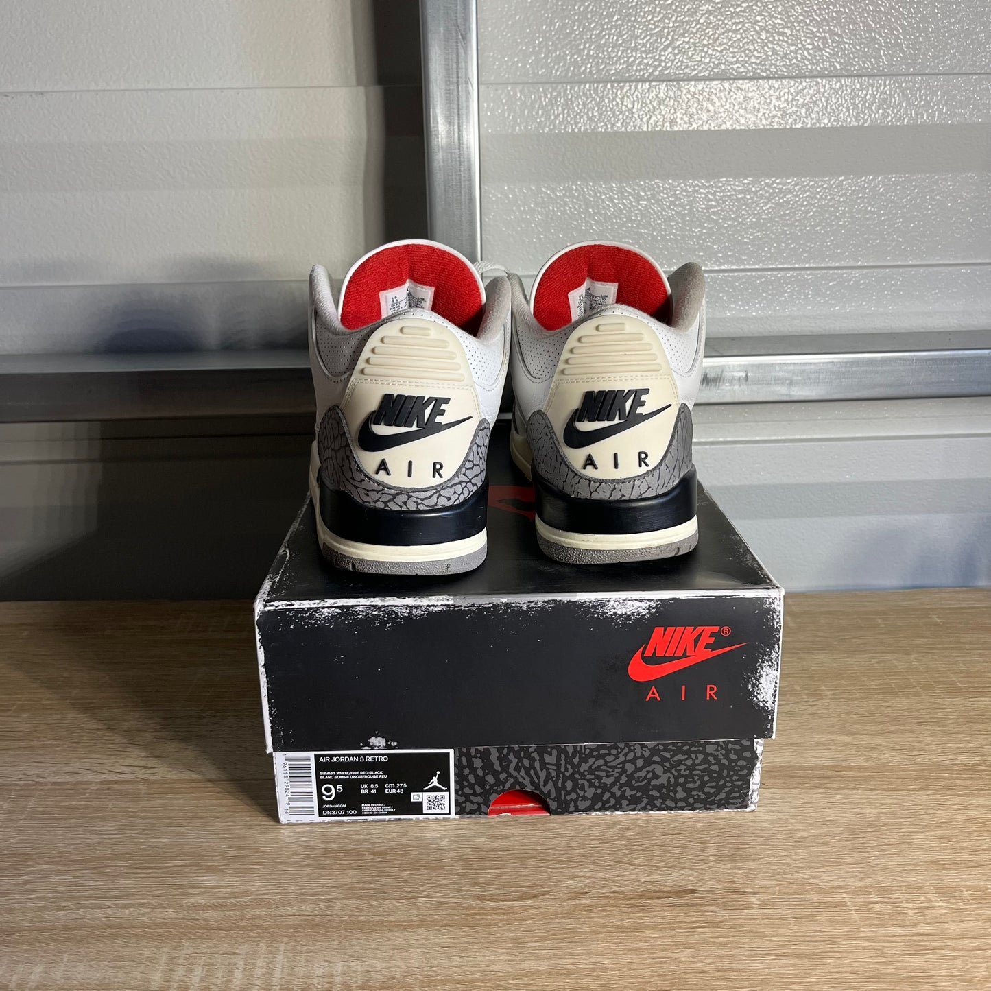Size 9.5 - AJ 3 Retro White Cement Reimagined