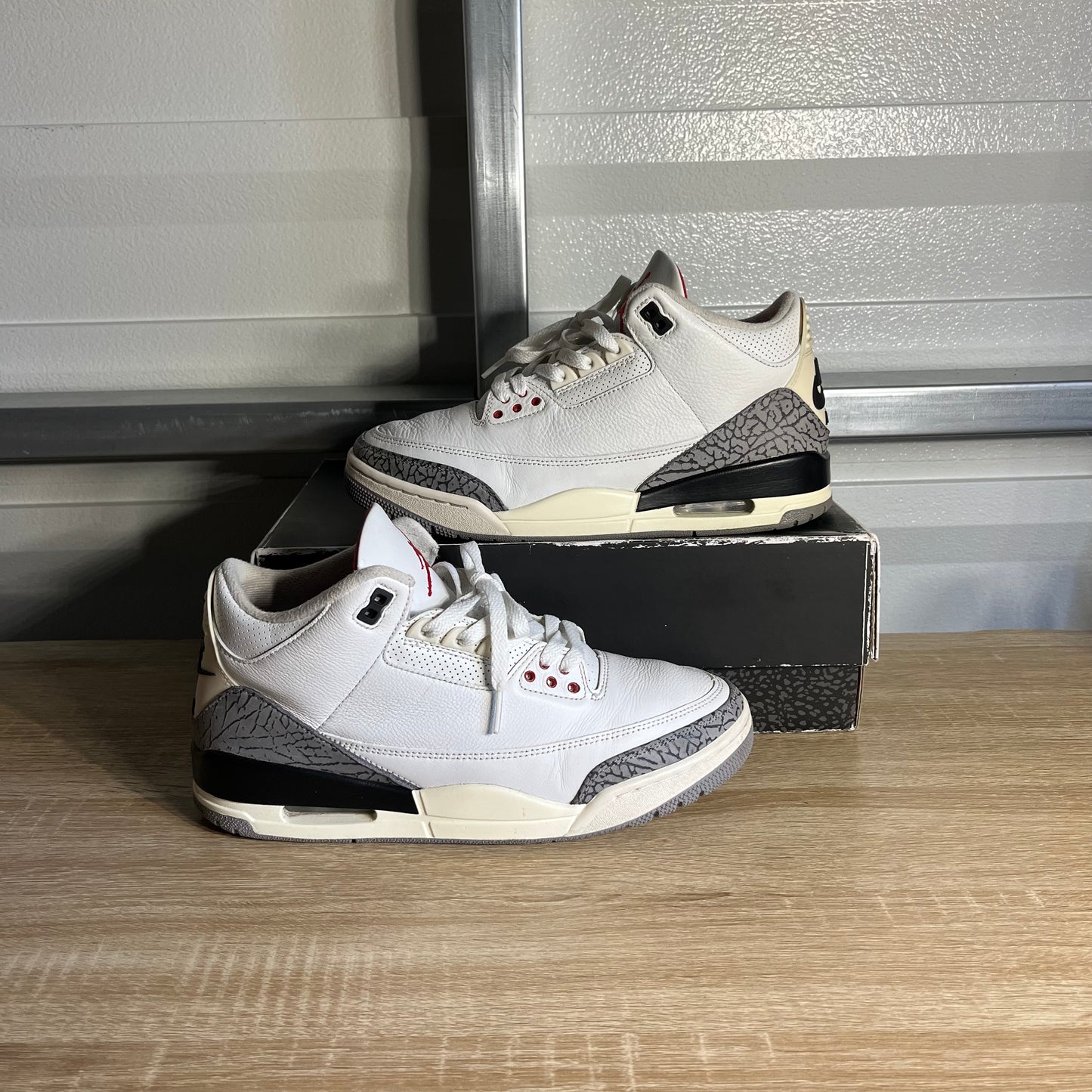 Size 9.5 - AJ 3 Retro White Cement Reimagined