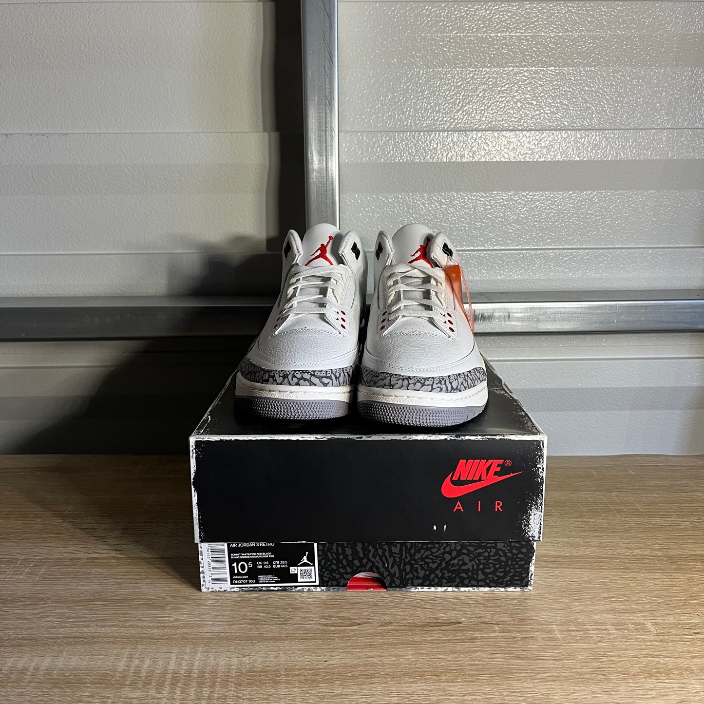 Size 10.5 - AJ 3 Retro White Cement Reimagined