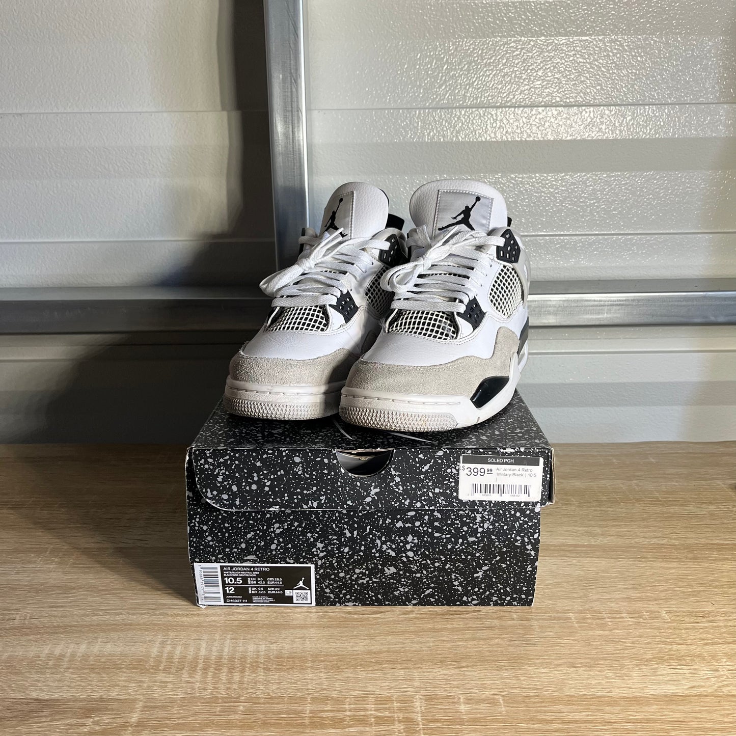 Size 10.5 - AJ 4 Retro Military Black