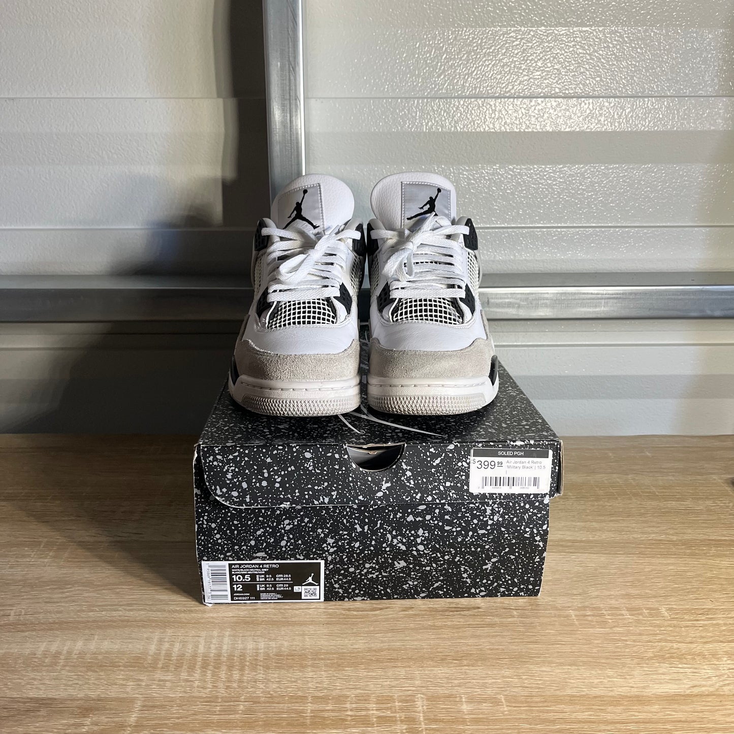 Size 10.5 - AJ 4 Retro Military Black