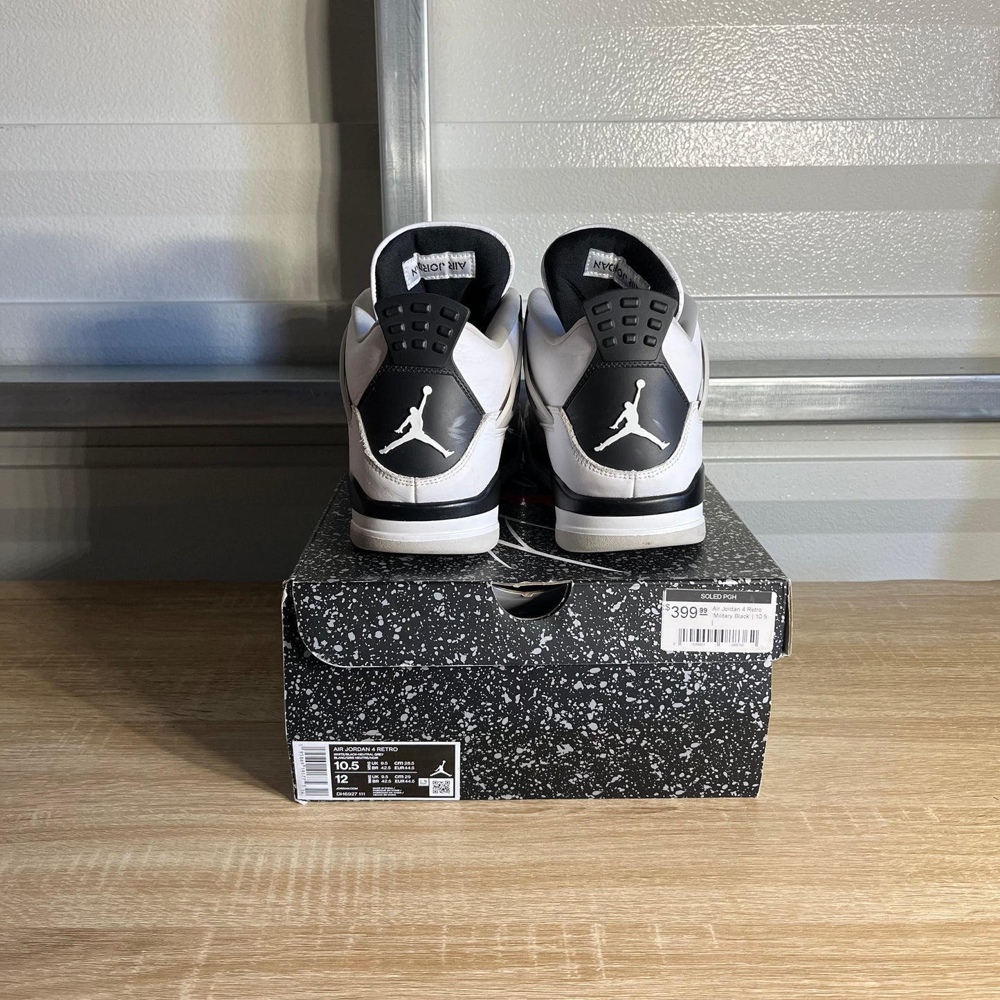 Size 10.5 - AJ 4 Retro Military Black