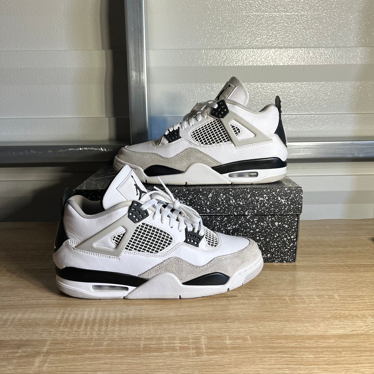 Size 10.5 - AJ 4 Retro Military Black