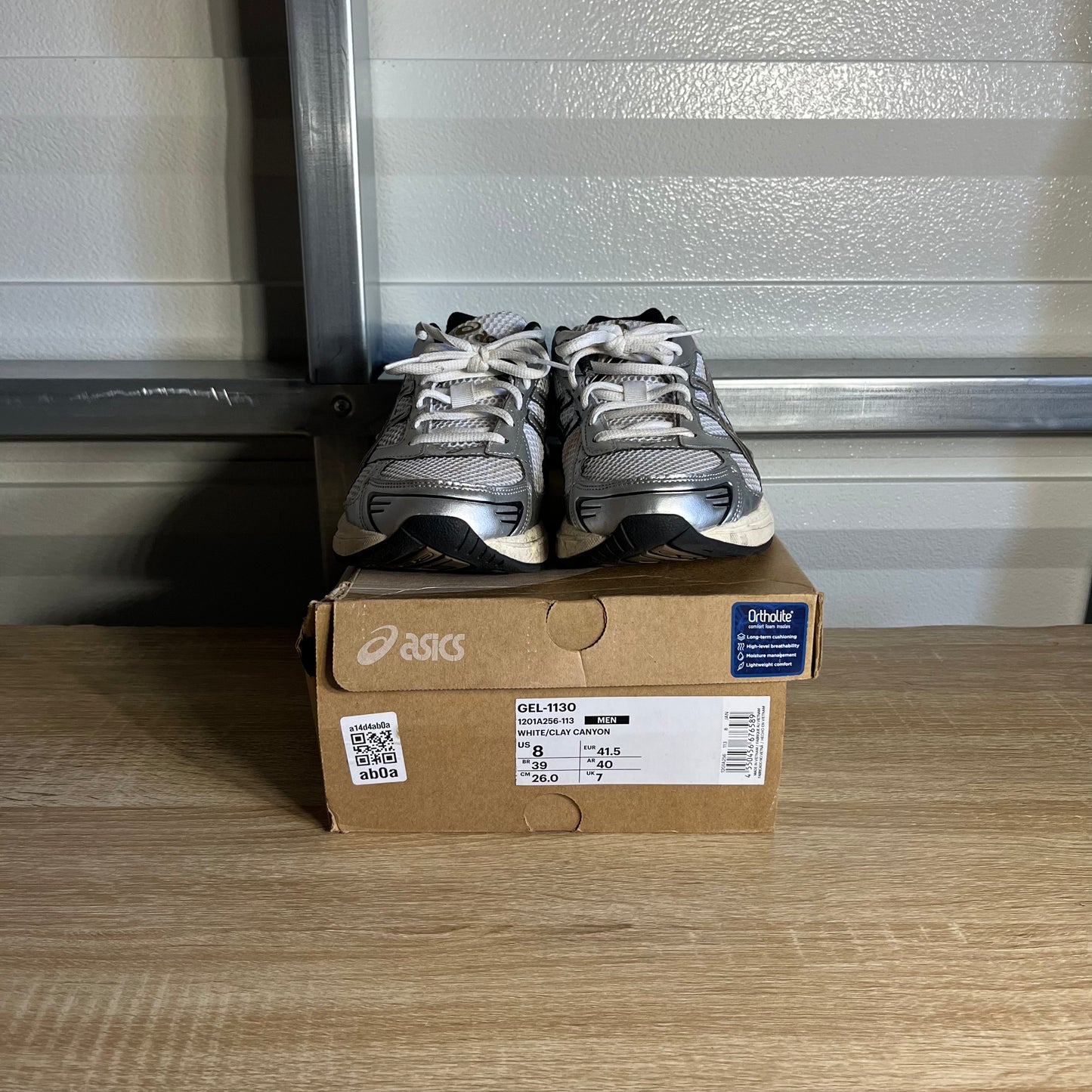 Size 8 - Asics Gel-1130 White Clay Canyon