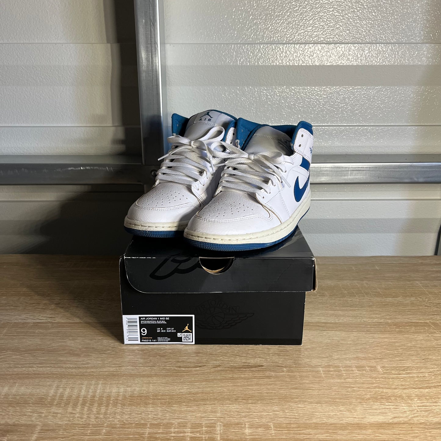 Size 9 - AJ 1 Mid SE Industrial Blue
