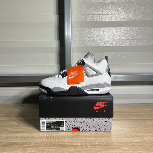 Size 9.5 - AJ 4 Retro White Cement