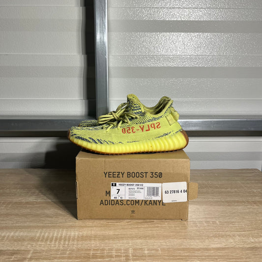 Size 7 - YZY Boost 350 V2 Semi Frozen Yellow