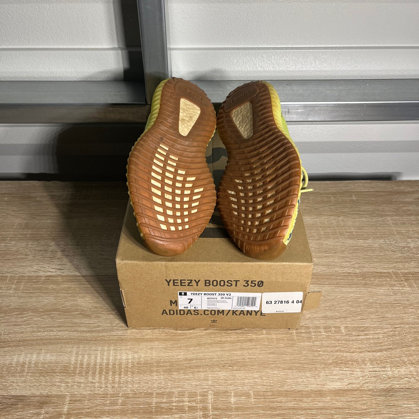 Size 7 - YZY Boost 350 V2 Semi Frozen Yellow
