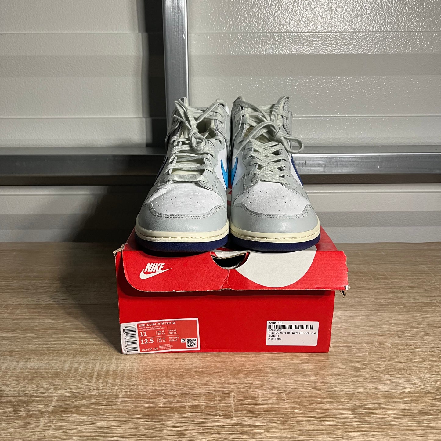 Size 11 - Dunk High Retro SE Split Baltic Blue White