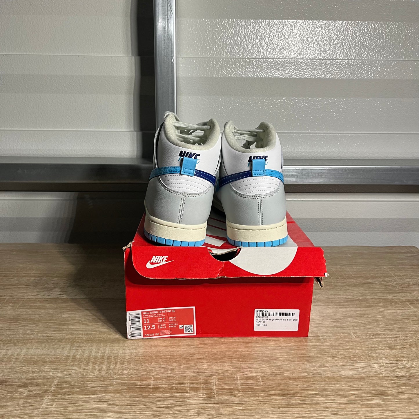 Size 11 - Dunk High Retro SE Split Baltic Blue White