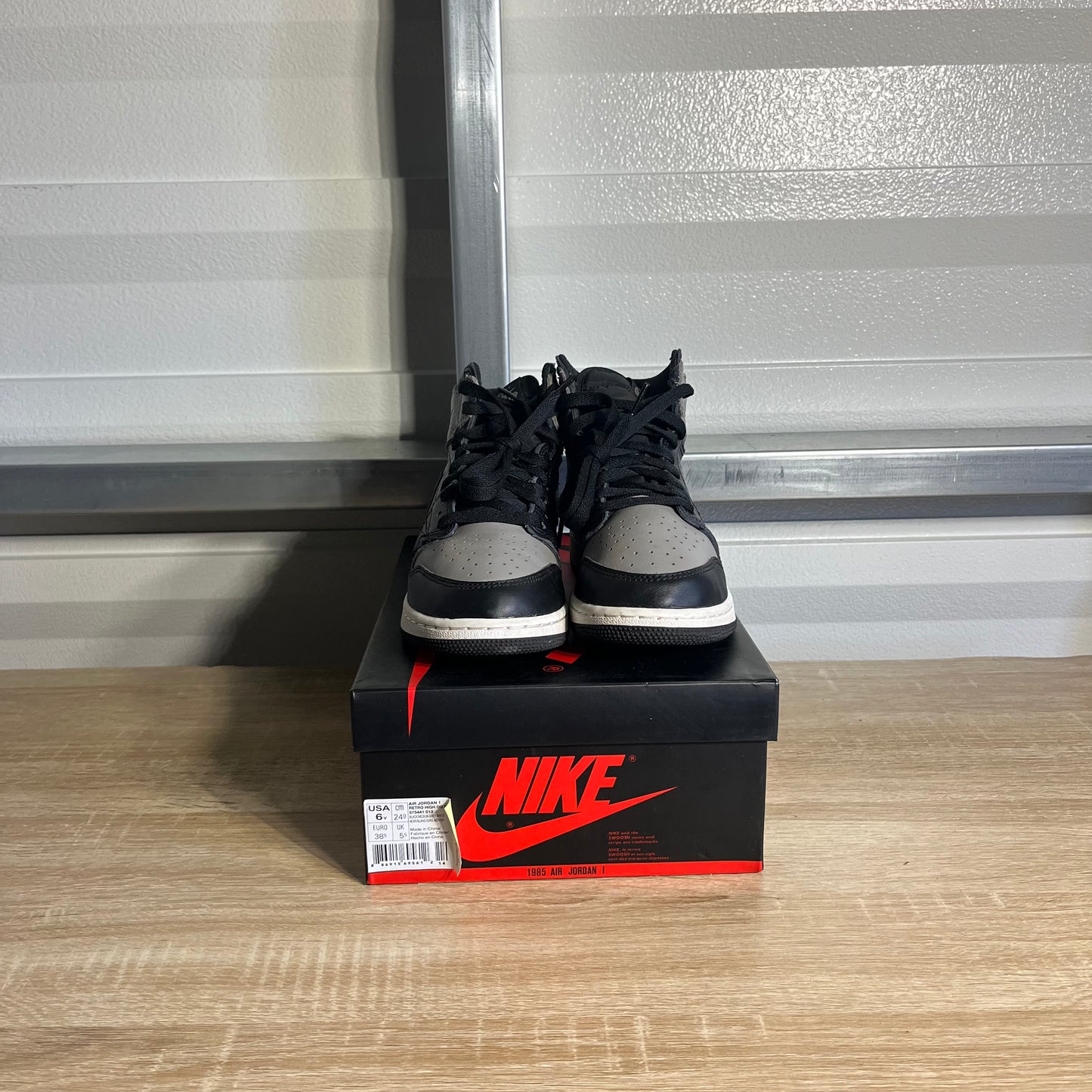 Size 6Y - AJ 1 Retro High OG Satin Shadow