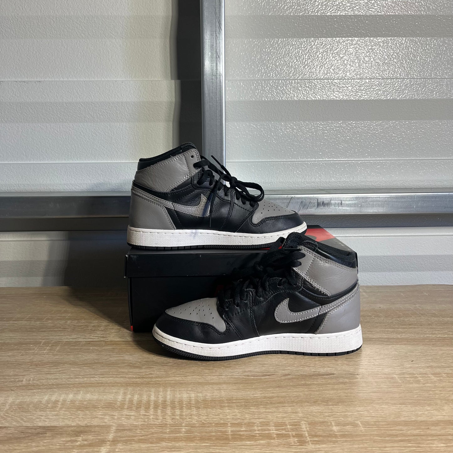 Size 6Y - AJ 1 Retro High OG Satin Shadow