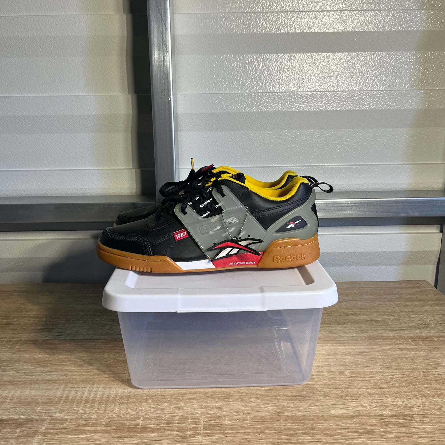 Size 10.5 - Reebok Workout Plus ATI Black Excellent Red