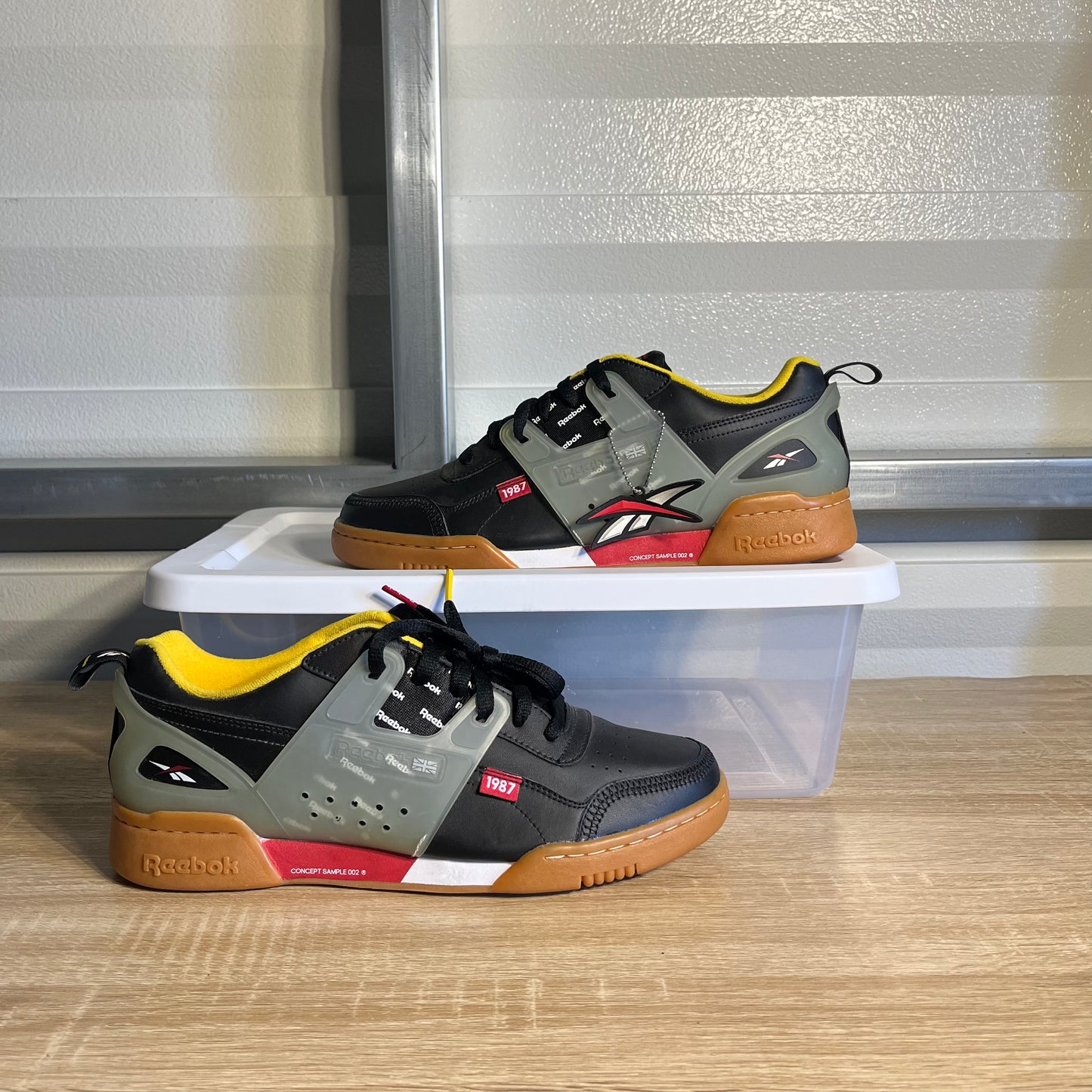 Size 10.5 - Reebok Workout Plus ATI Black Excellent Red