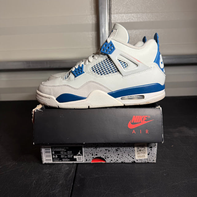 Size 8 - AJ 4 Retro Military Blue