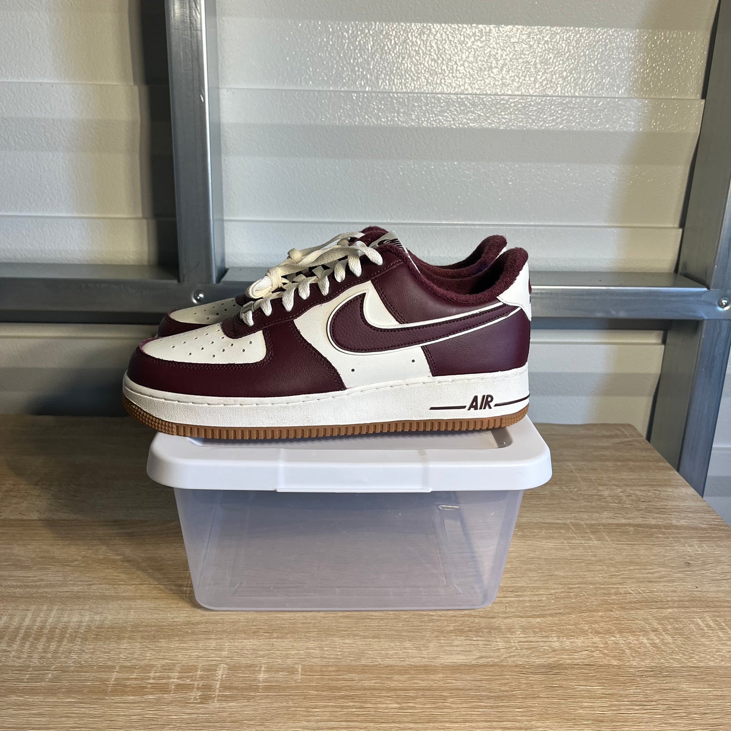 Size 10 - AF 1 '07 LV8 College Pack Night Maroon