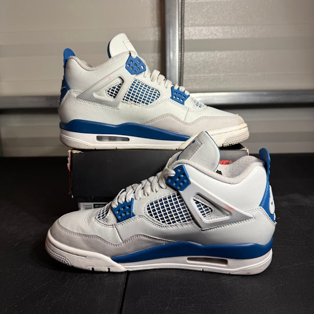 Size 8 - AJ 4 Retro Military Blue